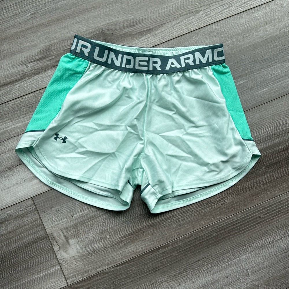 Teal UA shorts